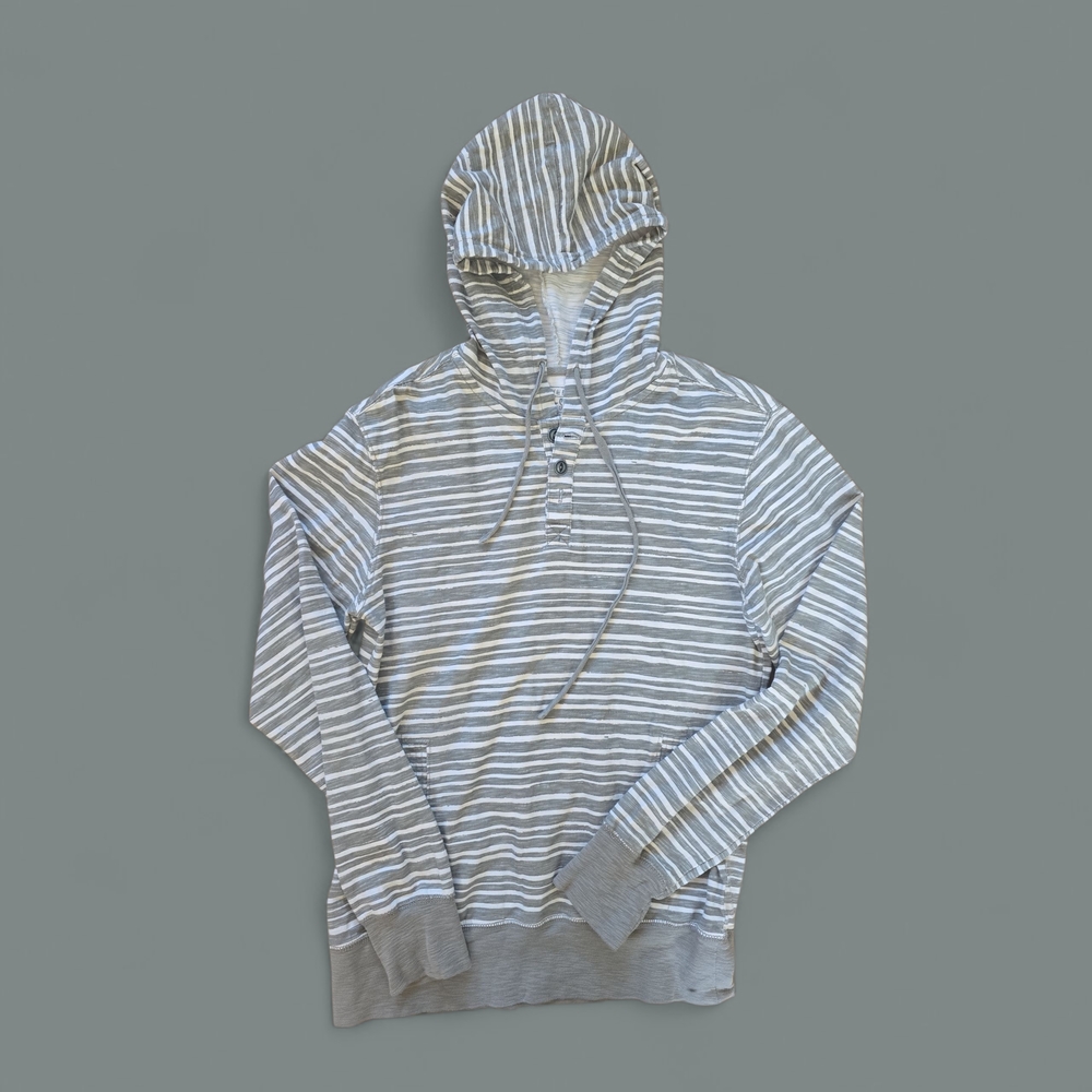 Converse One Star Gray and White Striped Top